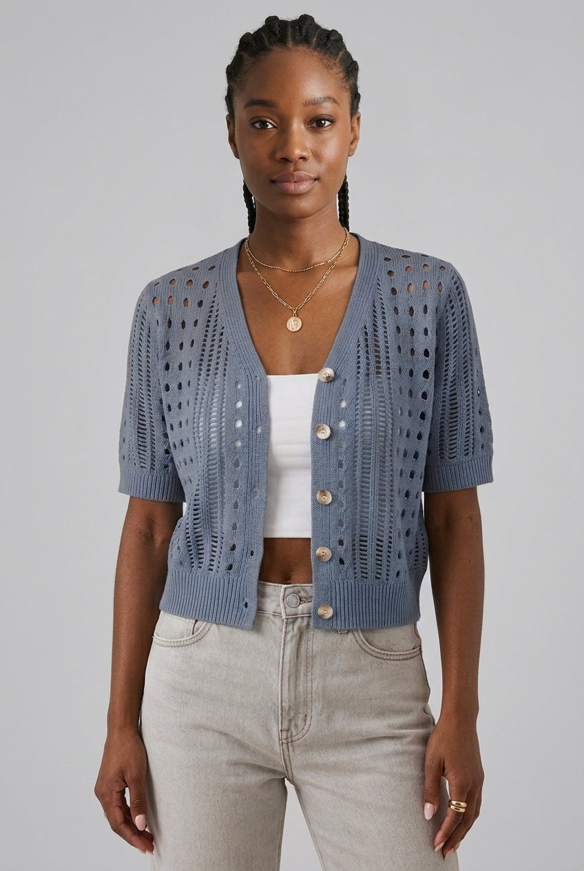 Caroline | Lightweight Short Sleeve Cardigan