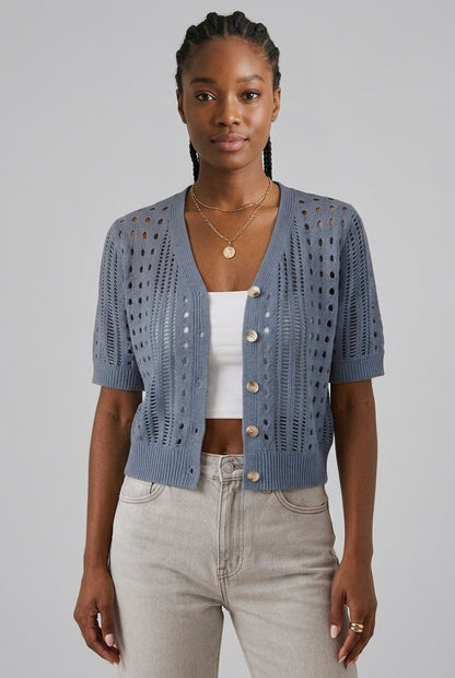 Caroline | Lightweight Short Sleeve Cardigan