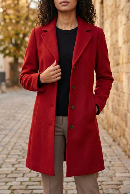 Grear | Button-Front Wool-Blend Coat