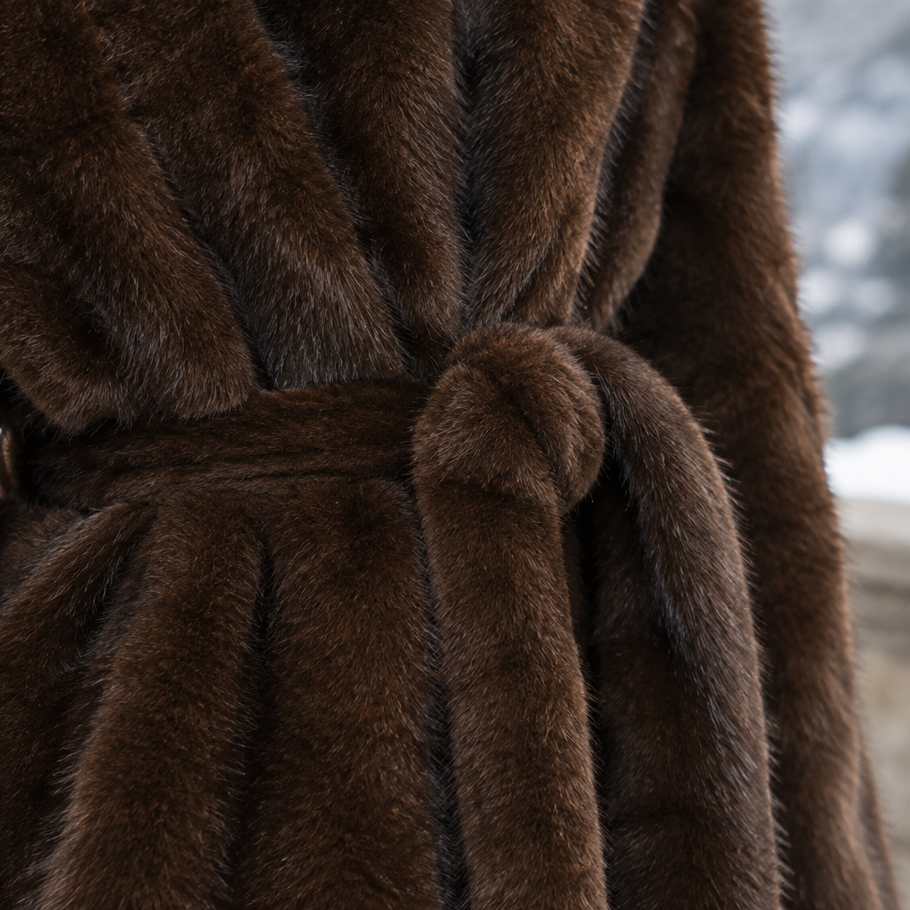 Luca | Belted Faux Fur Coat