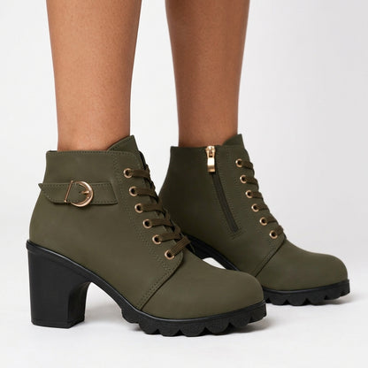 Nicoline | Vegan Leather Wedge Ankle Boot
