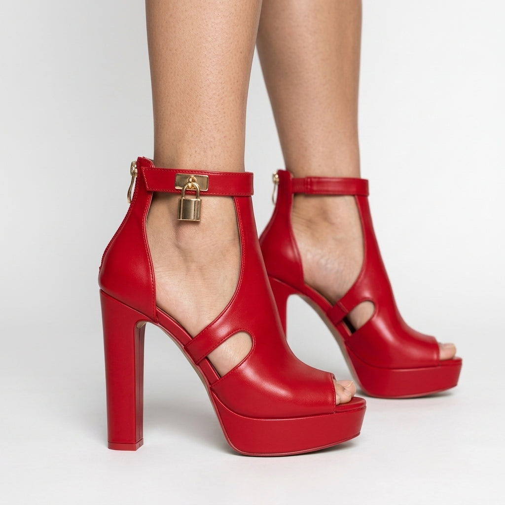 Fabiola | Open-Toe Platform Heels