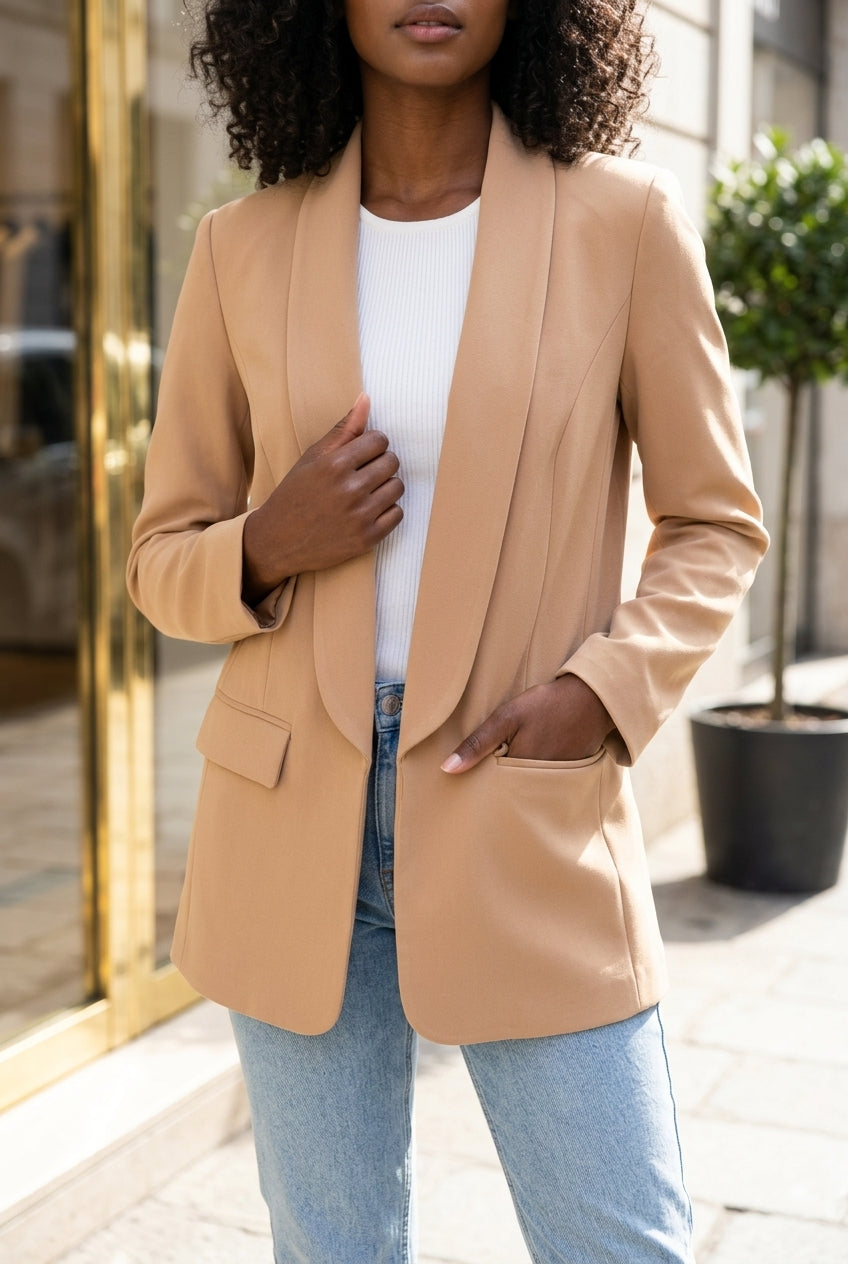Bria | Open-Front Tailored Blazer