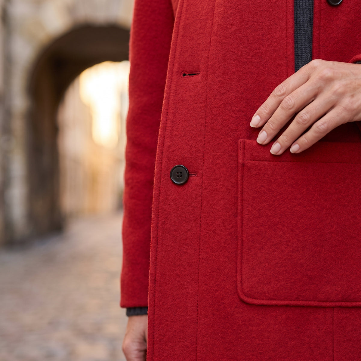 Lea | Stand-Collar Structured Winter Coat