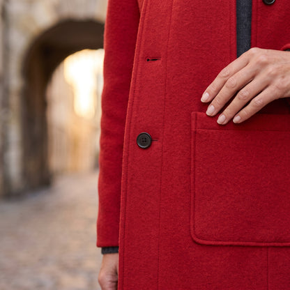 Lea | Stand-Collar Structured Winter Coat