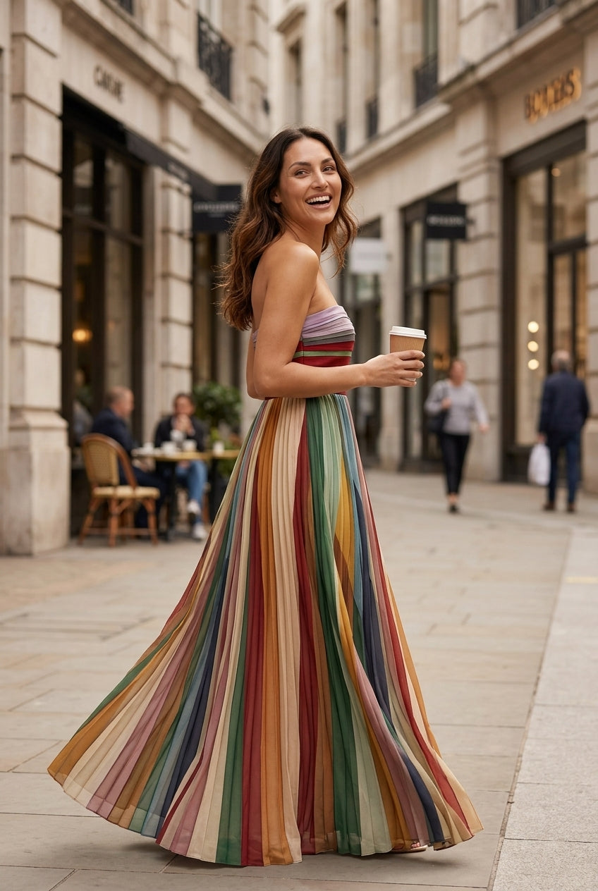 Relaxed Fit Maxi Dress for Women, Flowing Longline Silhouette, for Casual, Evening & Everyday Wear