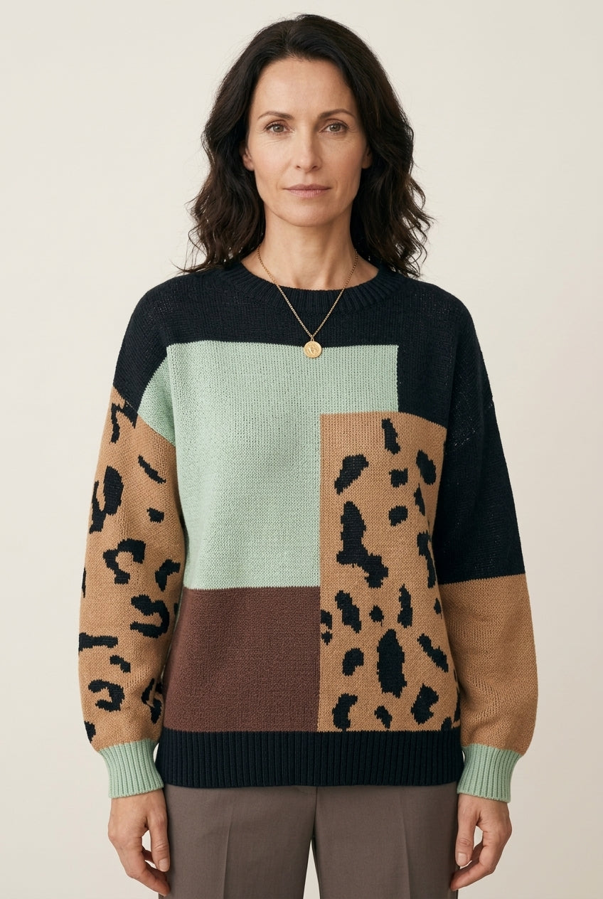 Cozy Relaxed Sweater for Women, Soft Breathable Knit with Ease of Movement, for Work, Casual, Layering & Everyday Wear