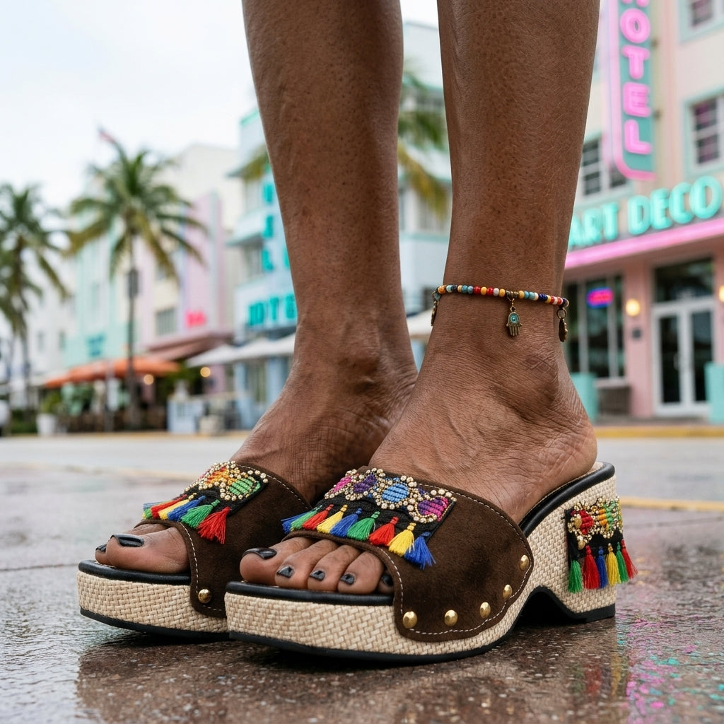 Kassia Laetitia | Boho Platform Heels