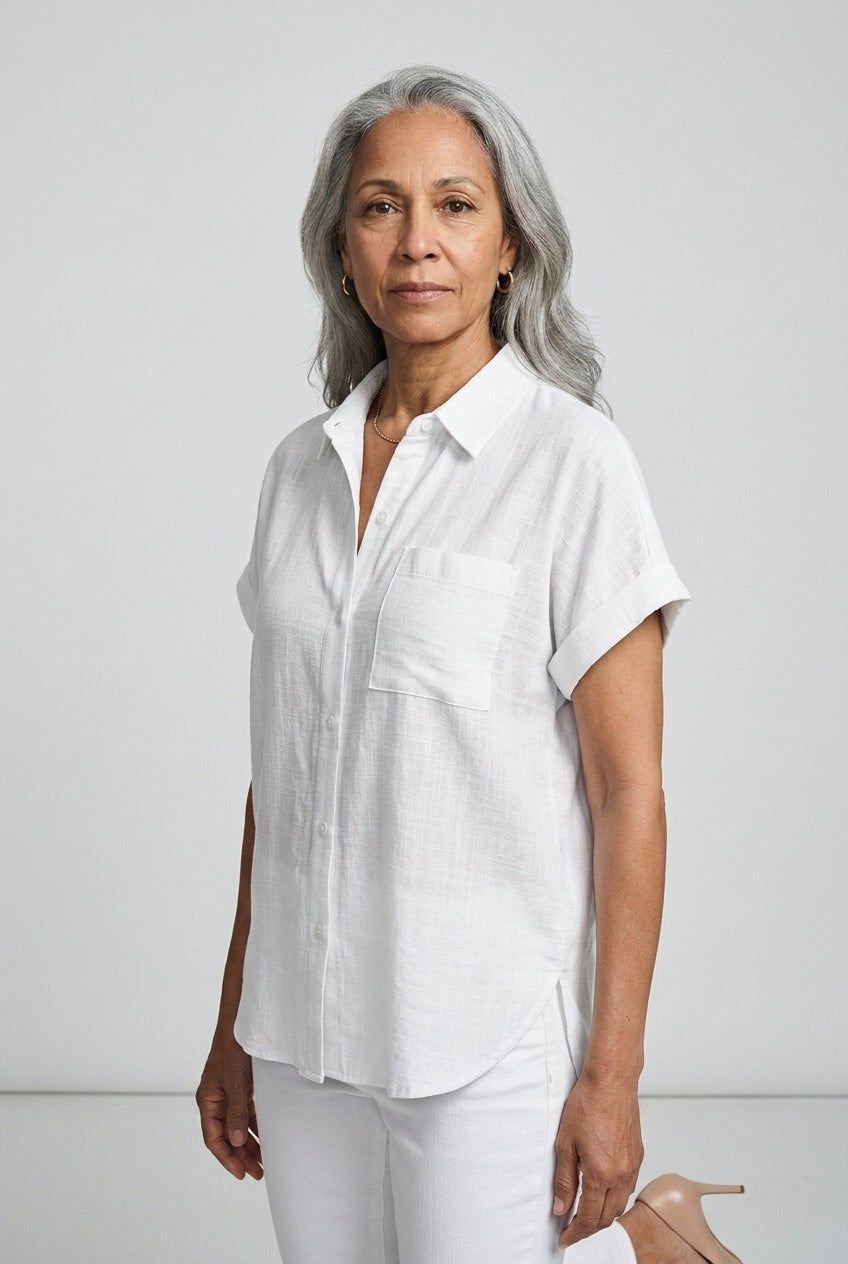 Cosima Giselle | Button-Down Short-Sleeve Shirt