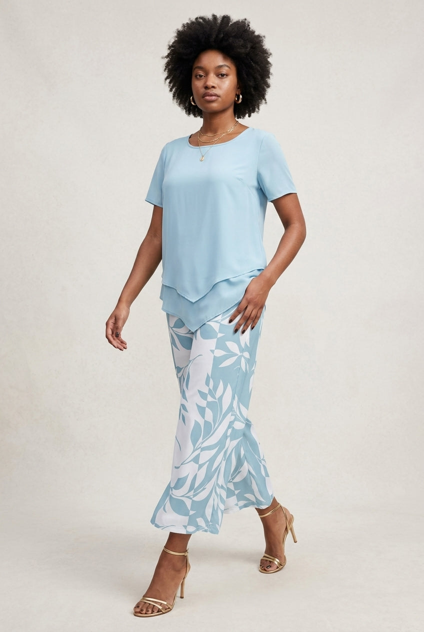 Lorenza | Leaf Print Two-Piece Set