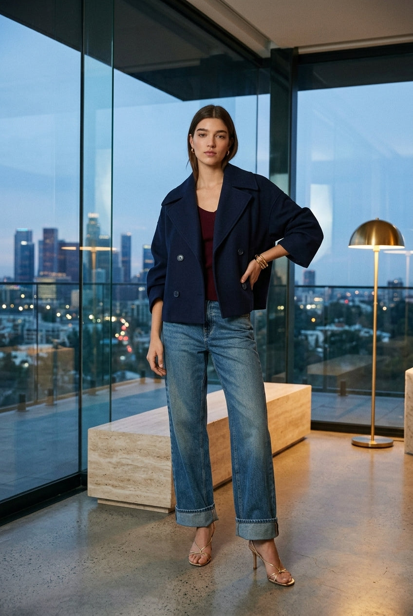 Mina | Boxy Cropped Blazer