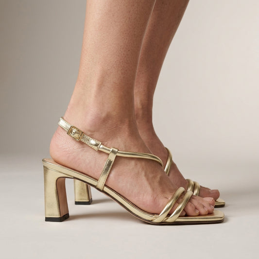 Lotta | Strappy Slingback Block Heel Sandal