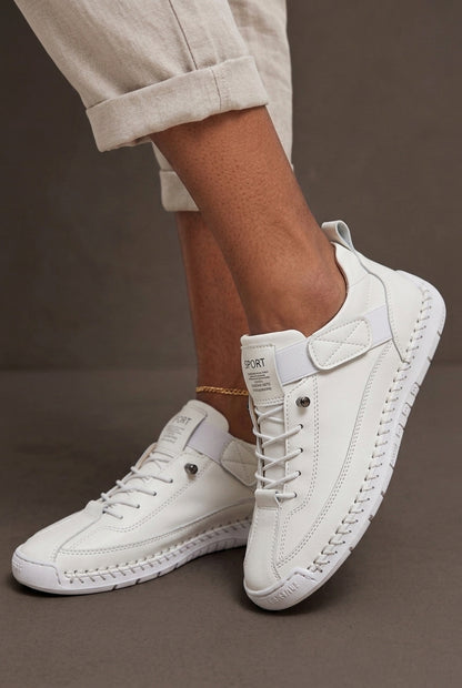 Orthopedic Strap Sneakers for Women, Cushioned Arch Support Slip-On, for Walking, Everyday Wear, Comfort & Casual
