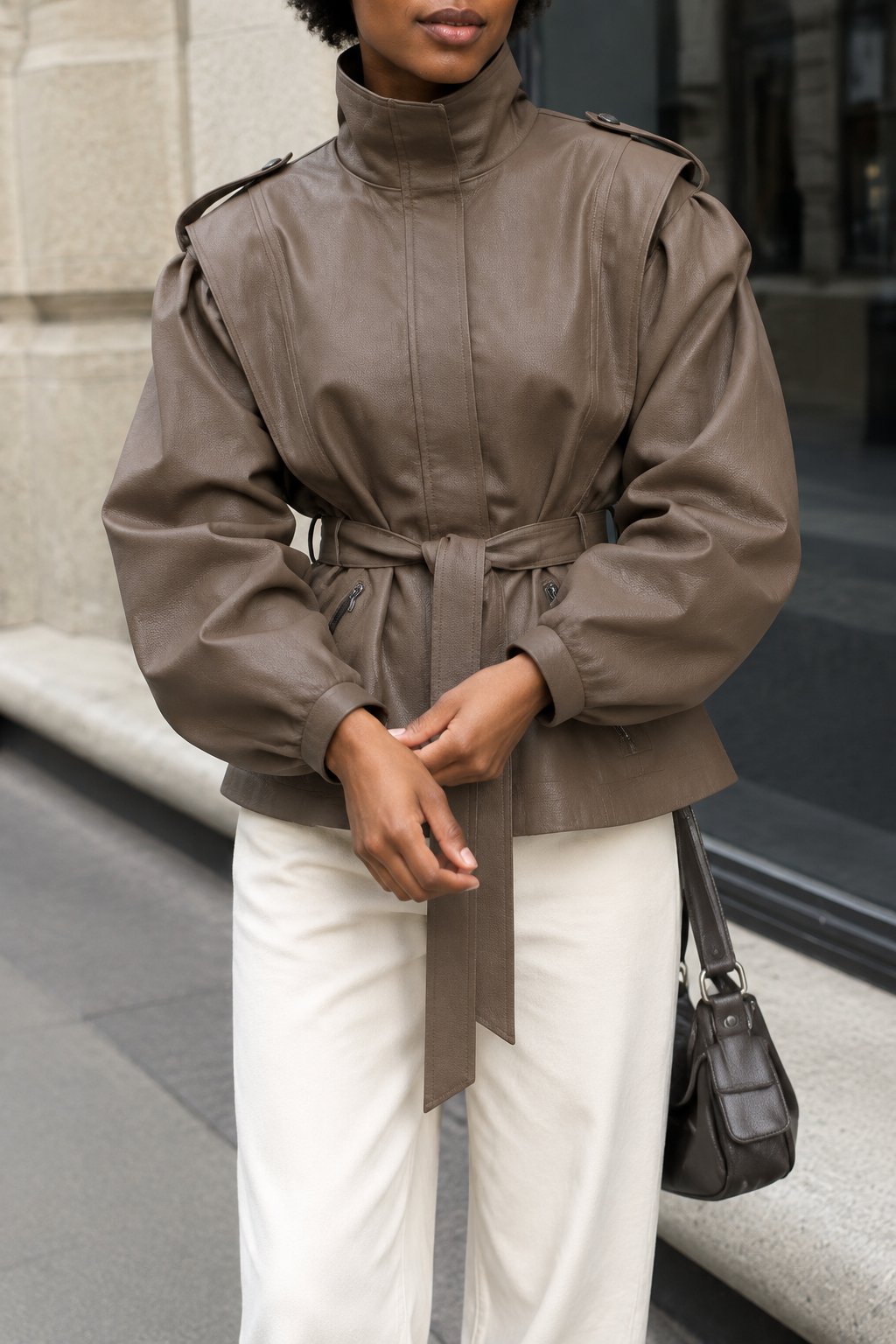 Polia | Faux Leather Jacket