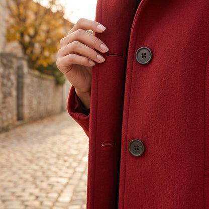 Grear | Button-Front Wool-Blend Coat