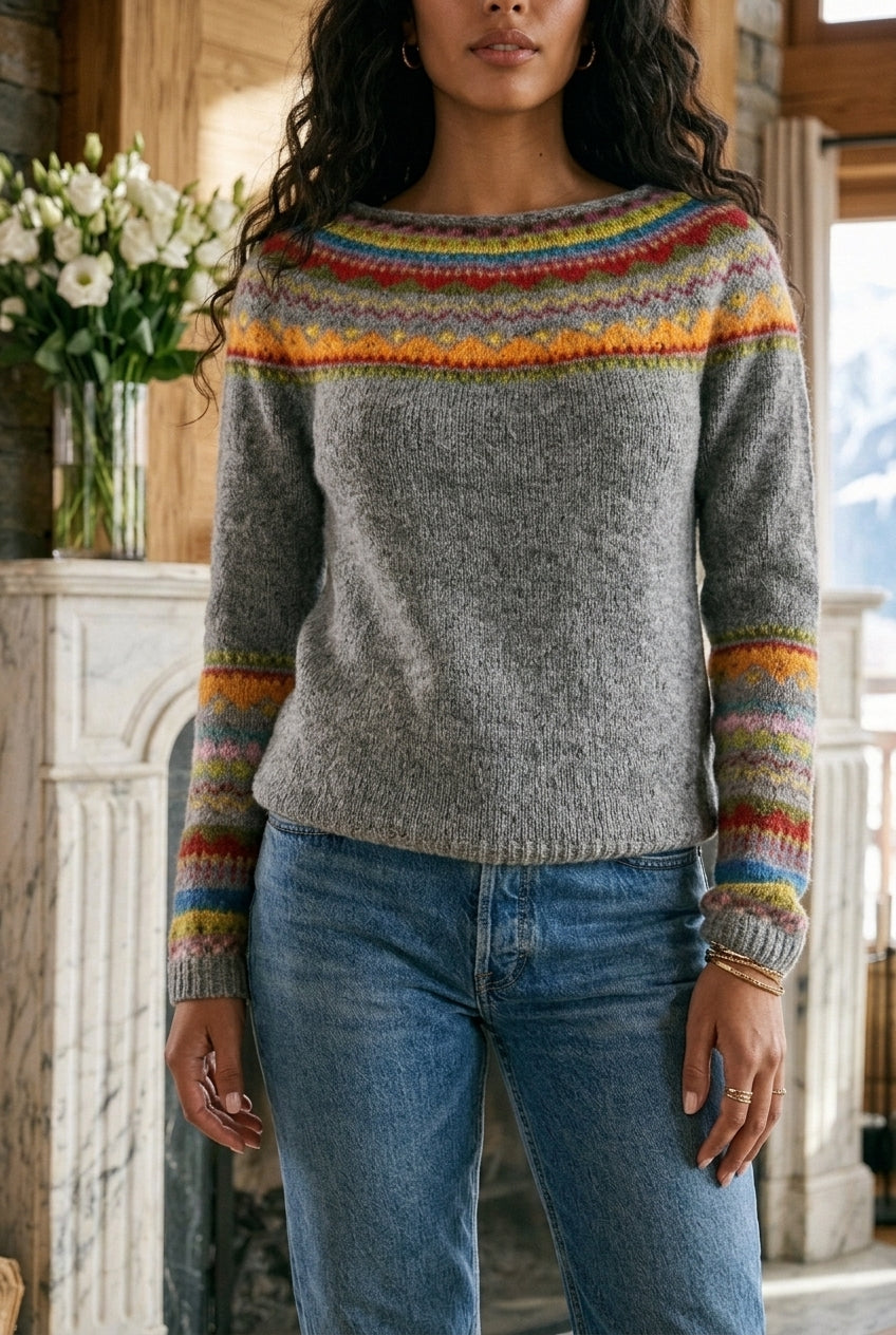 Eirlys Vesper | Ribbed Crew Neck Sweater