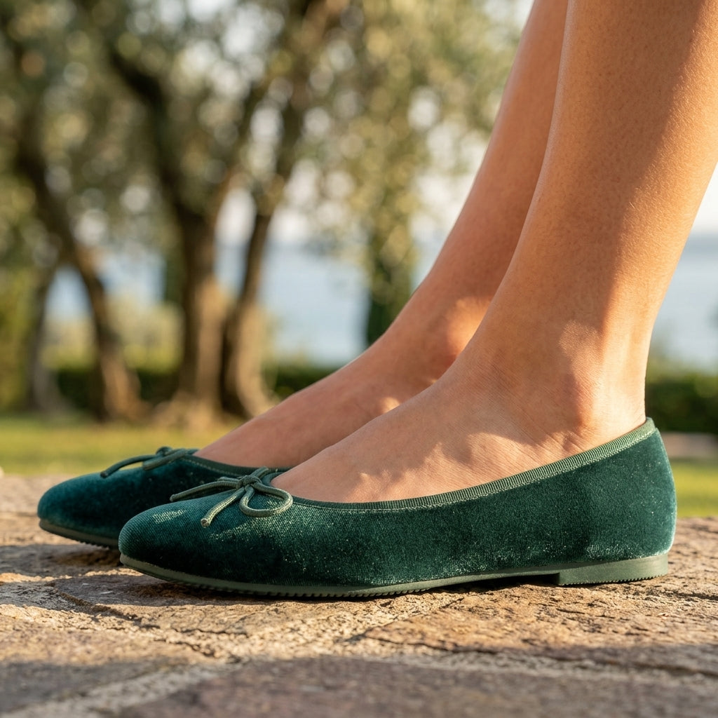 Ivana | Silk Ballet Flat