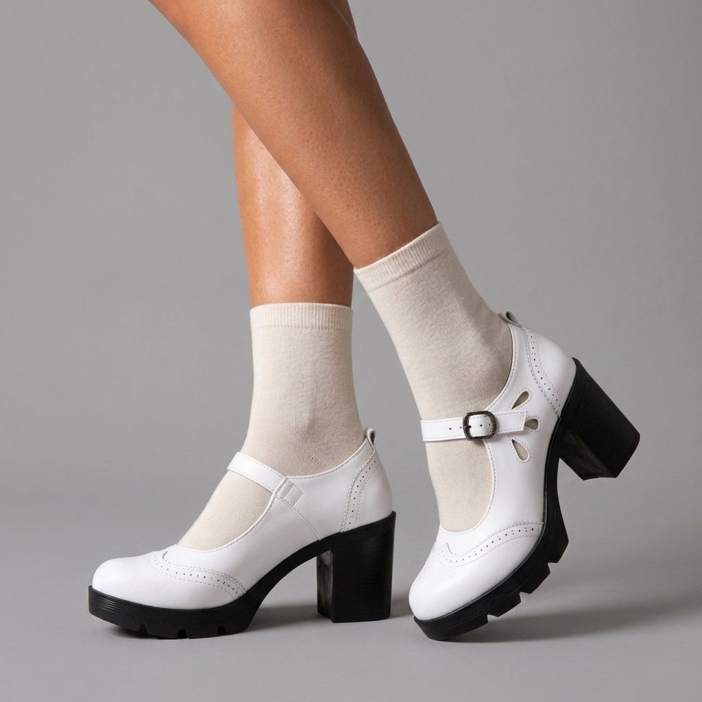 Ysabelle | Perforated Brogue Loafers