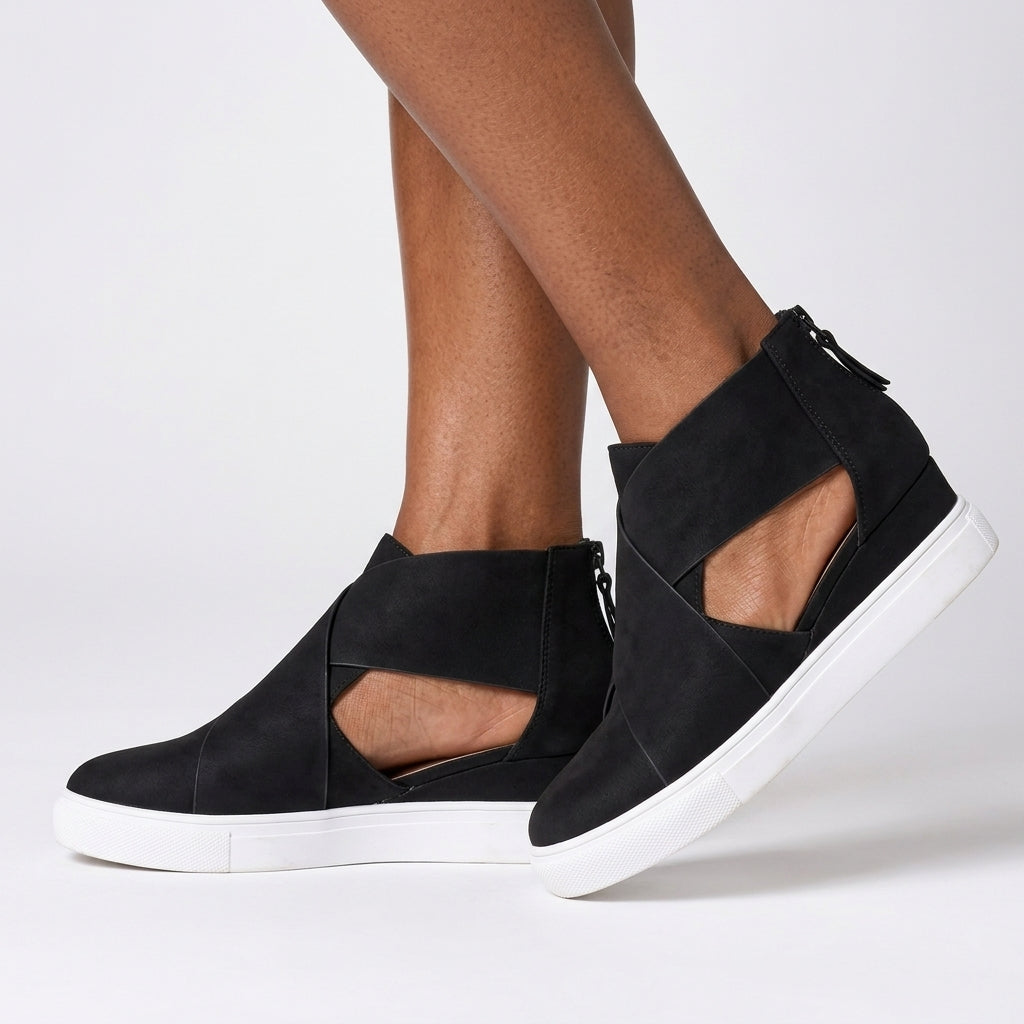 Coraline | Open Crossover Slip-On Sneaker