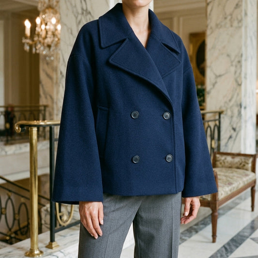 Jara | Cropped Double-Breasted Coat