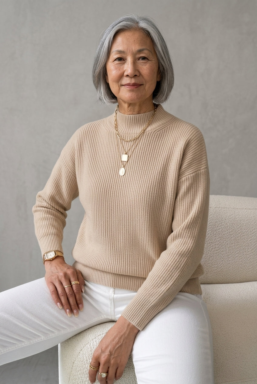 Severine Tallulah | Ribbed Roll Neck Sweater