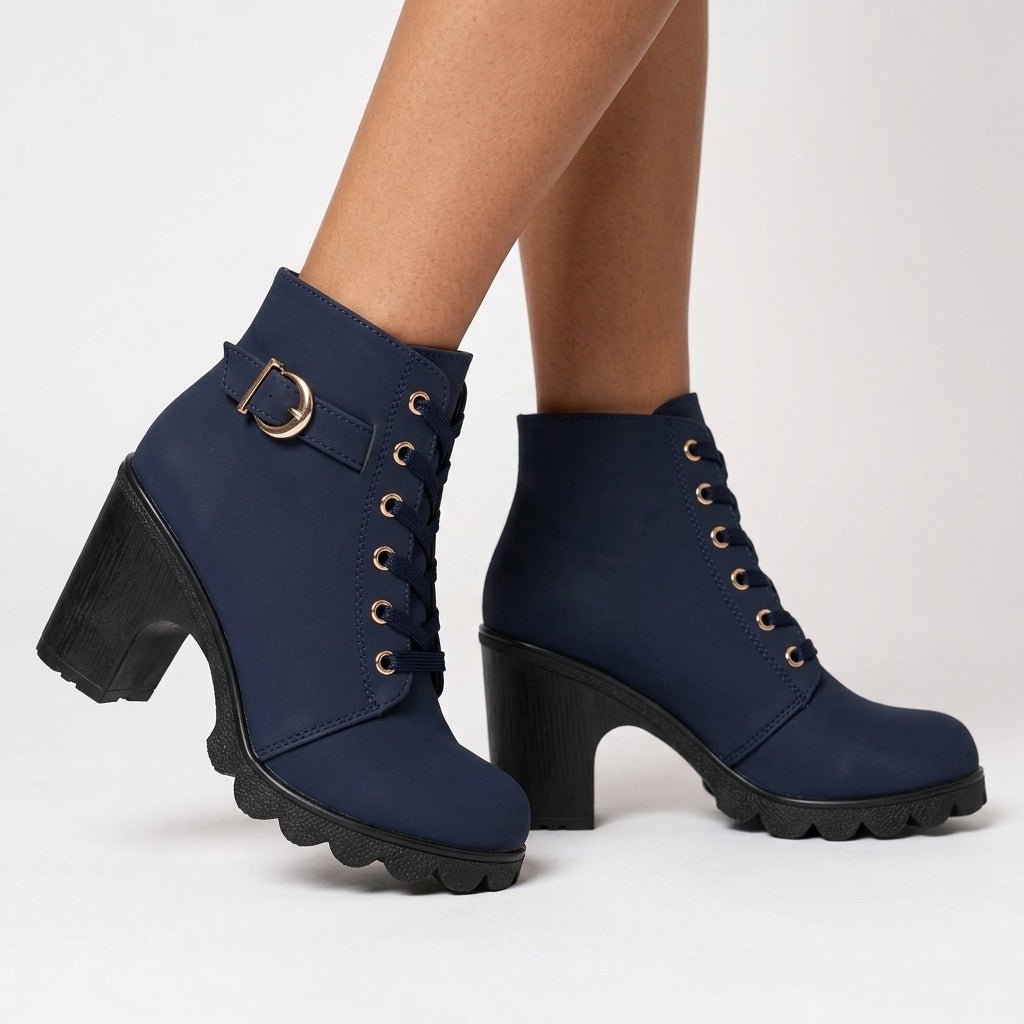 Nicoline | Vegan Leather Wedge Ankle Boot