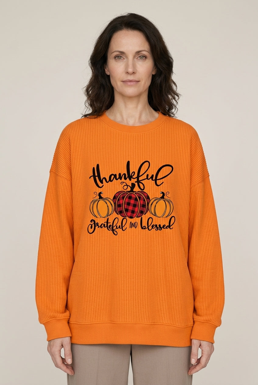 Cozy Pullover Sweatshirt for Women, Soft Relaxed-Fit Long-Sleeve Graphic, for Fall, Holiday, Casual & Everyday Wear