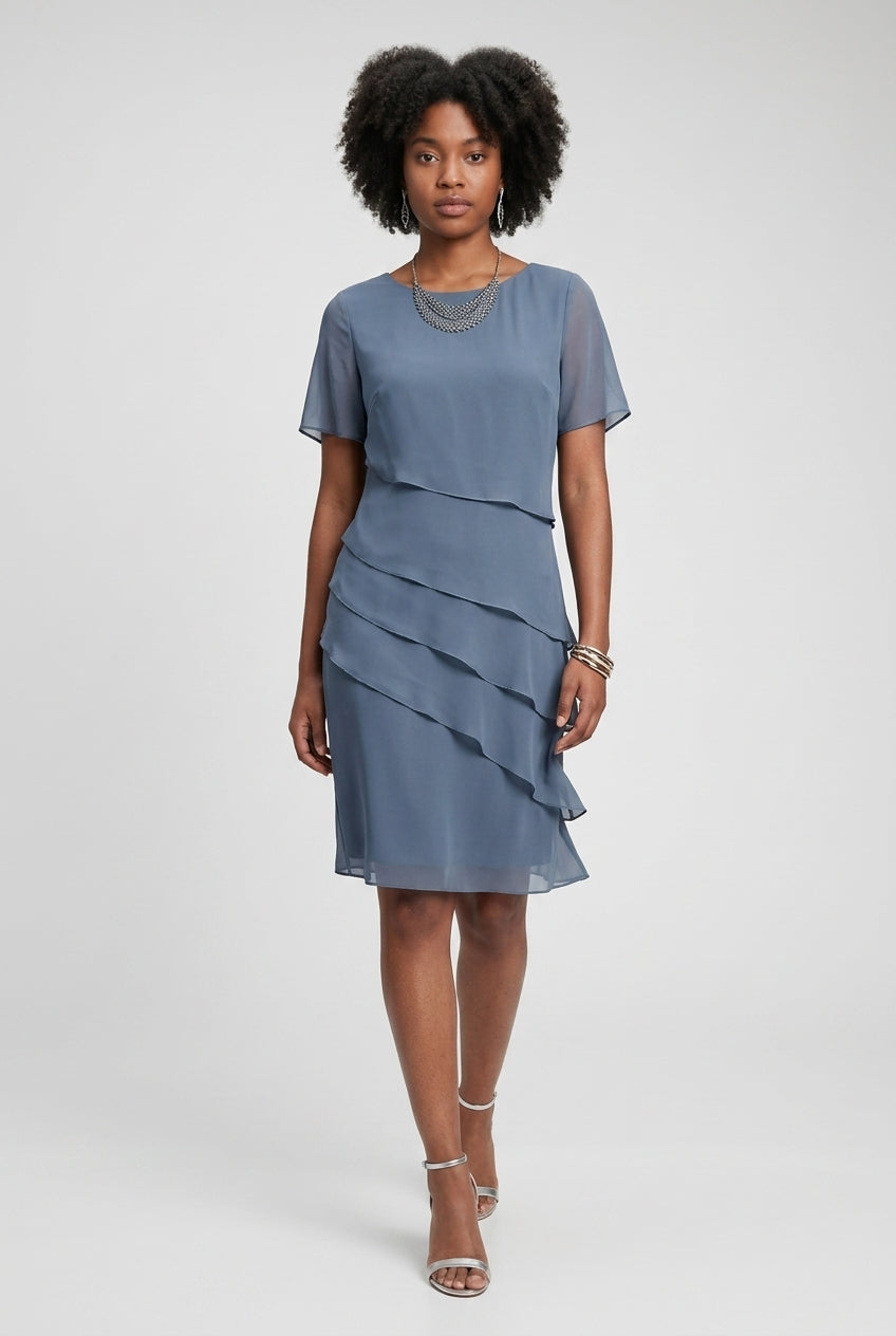 Xanthe | Flowy Short Sleeve Dress