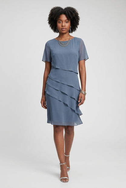 Xanthe | Flowy Short Sleeve Dress