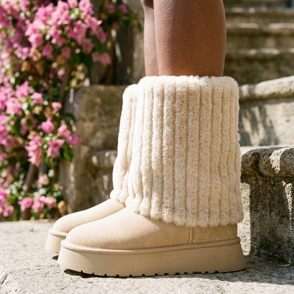 Eldya | Faux Fur Ankle Snow Boots