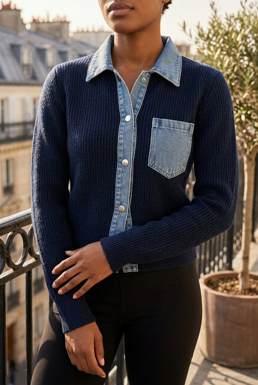 Echlyn | Patchwork Cotton Cardigan