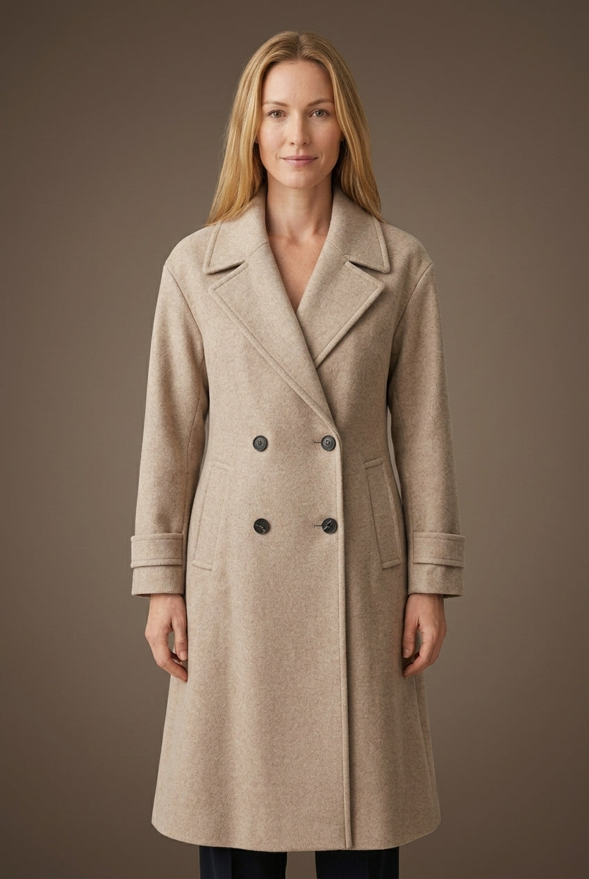 Pia | Women's Tailored Elegant Coat with Button Details