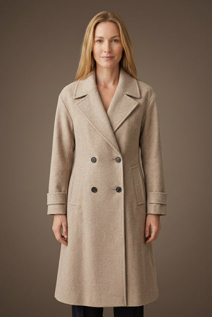 Pia | Women's Tailored Elegant Coat with Button Details