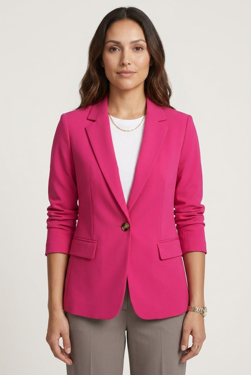Tailored Blazer for Women, Structured Long-Sleeve Lightweight, for Work, Office, Evening & Everyday Wear