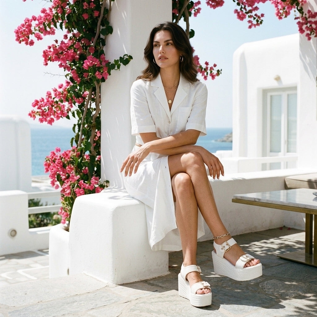 Ariane | Buckle Wedge Sandals