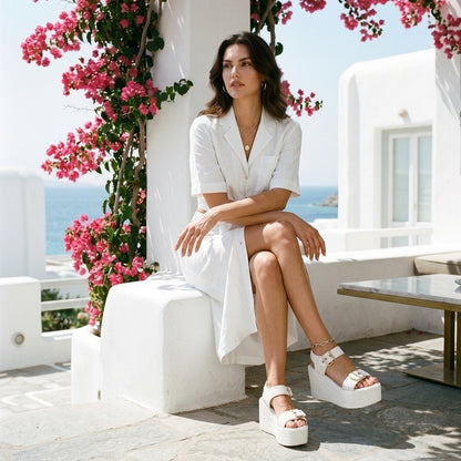 Ariane | Buckle Wedge Sandals