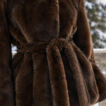 Luca | Belted Faux Fur Coat