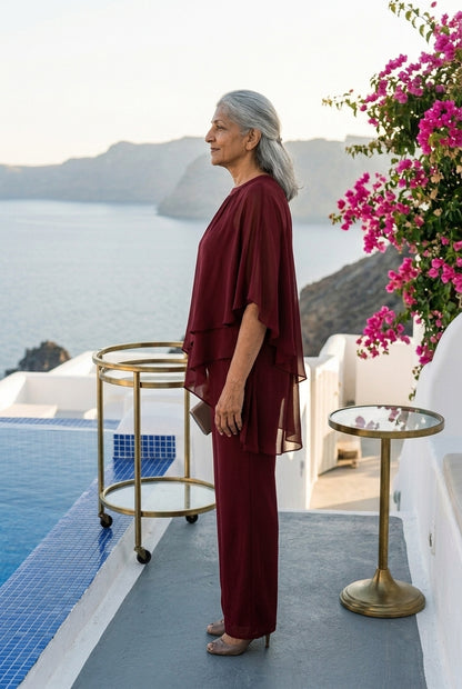 Isabeau Wynn | Cape-Style Two-Piece Set