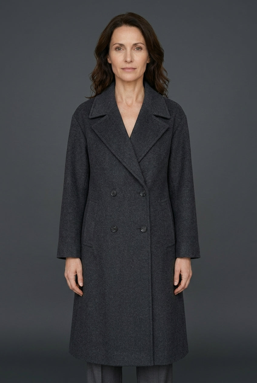 Pia | Women's Tailored Elegant Coat with Button Details