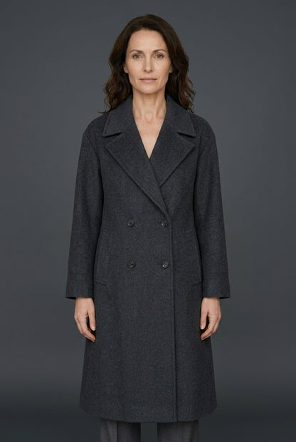 Pia | Women's Tailored Elegant Coat with Button Details