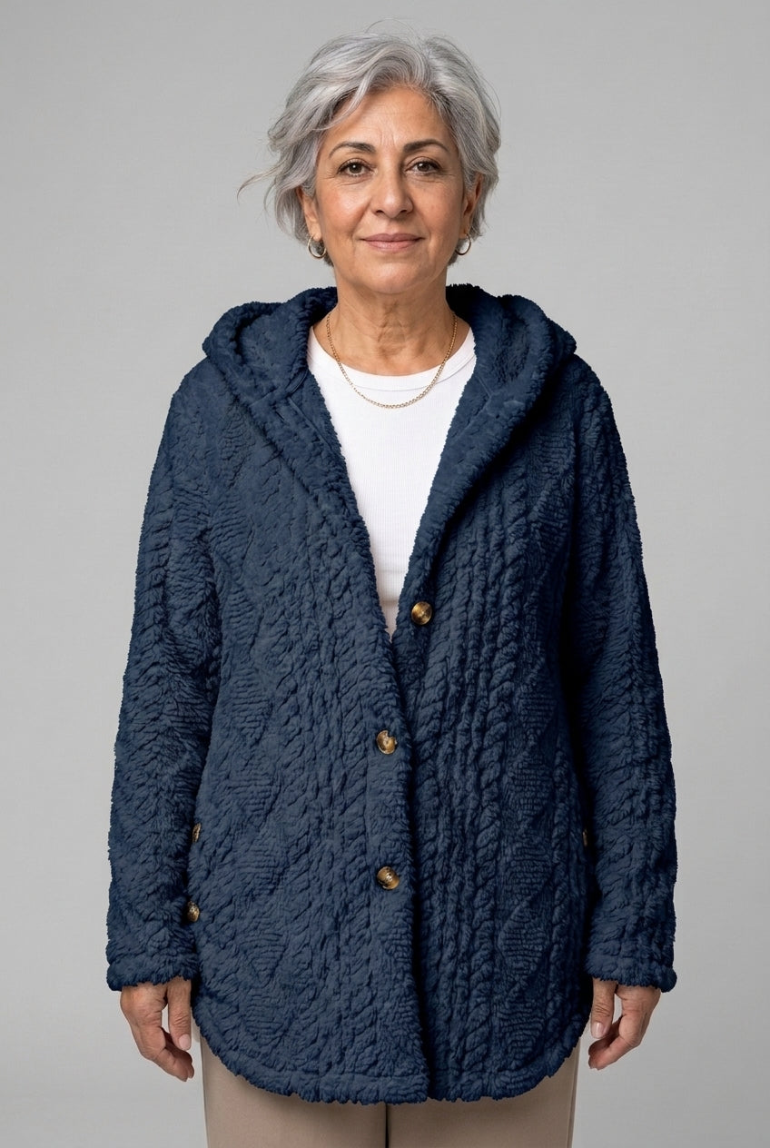 Lodovica Reverie | Oversized Hooded Fleece Cardigan