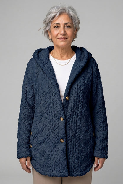 Lodovica Reverie | Oversized Hooded Fleece Cardigan