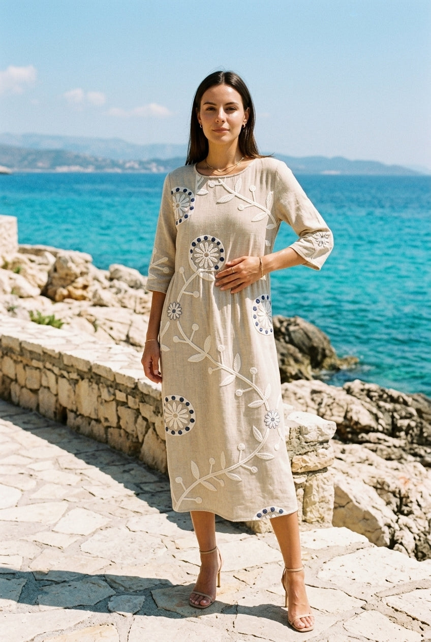 Jessamine | Mid-Sleeve Relaxed Dress