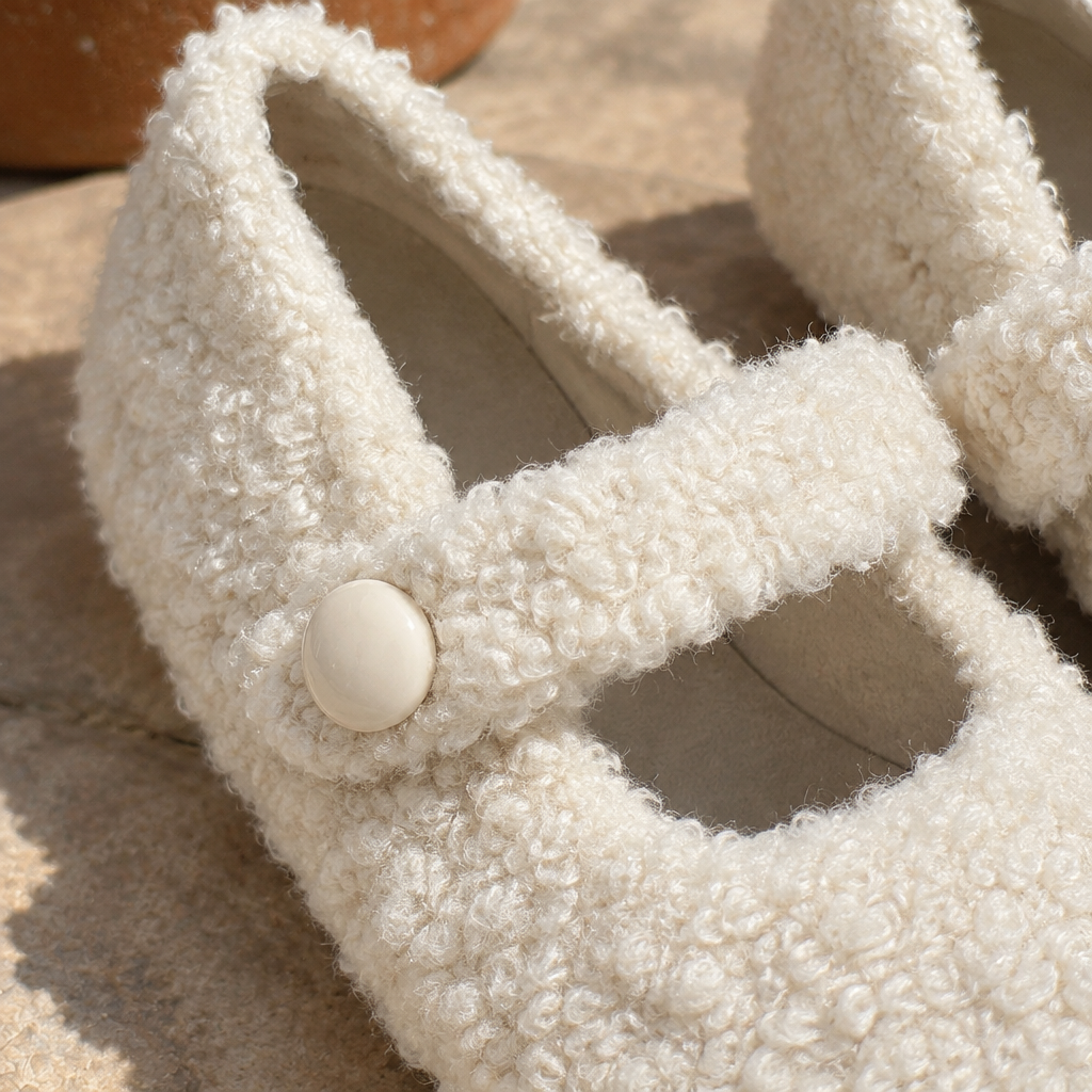 Ilkise | Cotton Mary Jane Flat
