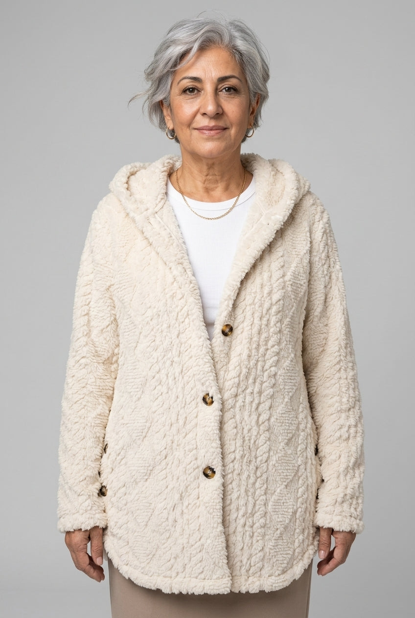 Lodovica Reverie | Oversized Hooded Fleece Cardigan