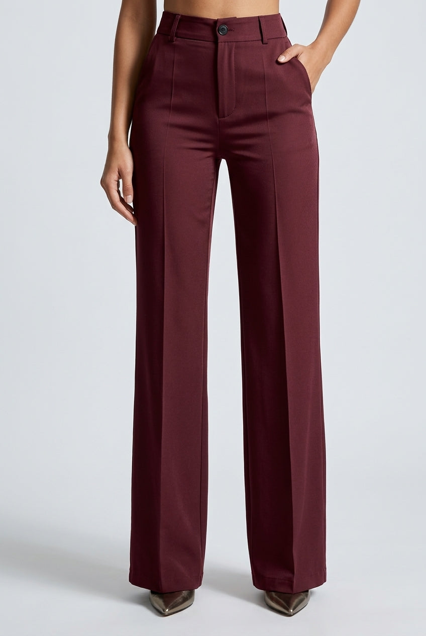 Luna | High-Waisted Wide-Leg Dress Pants