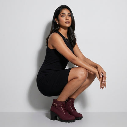 Nicoline | Vegan Leather Wedge Ankle Boot