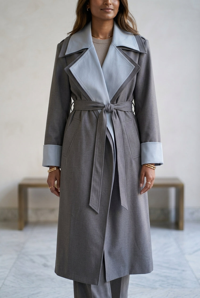 Alara | Double Lapel Trench Coat