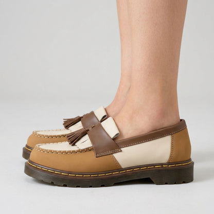 Ophelie | Leather Tassel Loafers