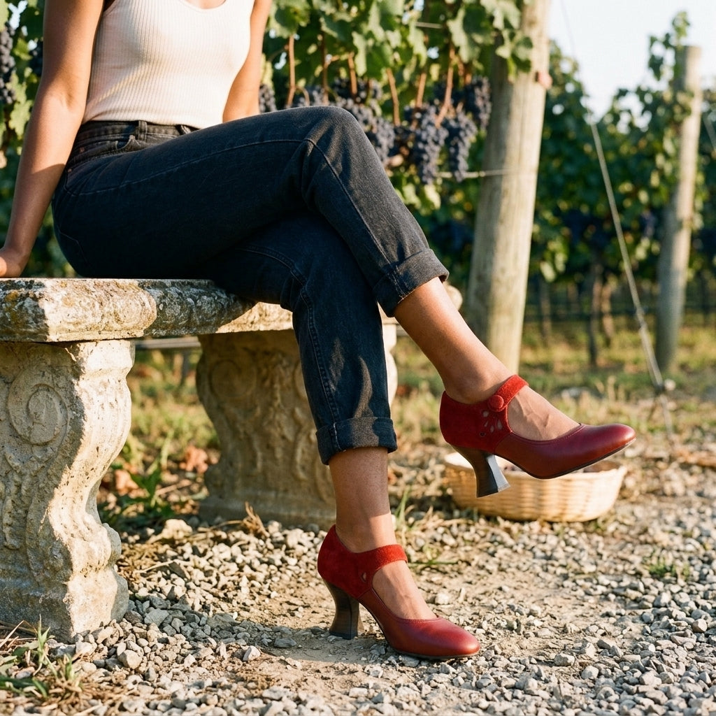Vada Sibylla | Mary Jane Block Heel
